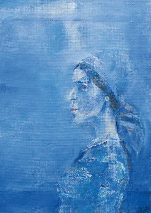 Emil Wachter, Sarai am Nil, 1984,
Öl/Hartfaser, 70 x 50 cm